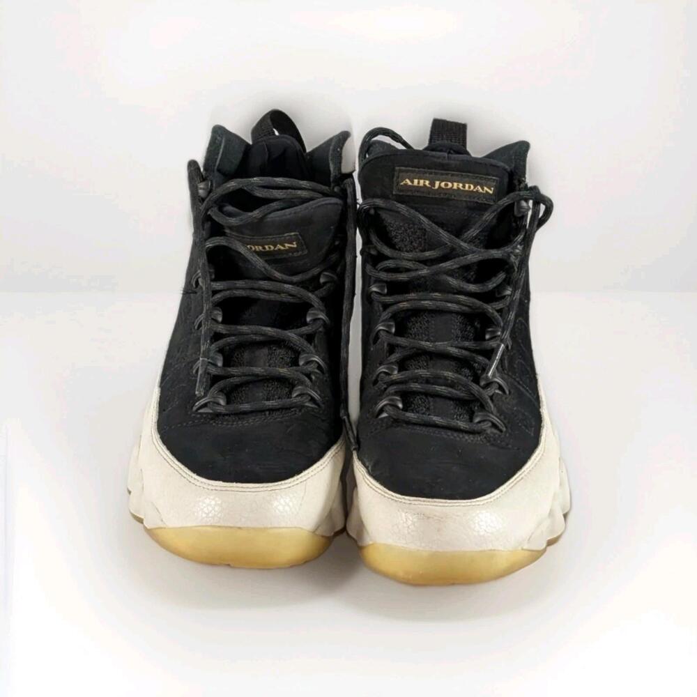 Air Jordan 9 Retro Black Cream Basketball Shoes Sneakers Men's US 8